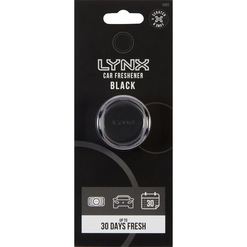 Lynx Mini Vent Car Freshener - Black DIY ASDA   