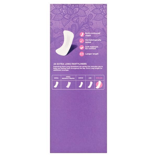 Superdrug Extra Long Pantyliners x 24