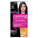 L'Oreal Casting Creme Gloss 100 Liquorice Black Semi Permanent Hair Dye Hair Colourants & Dyes ASDA   