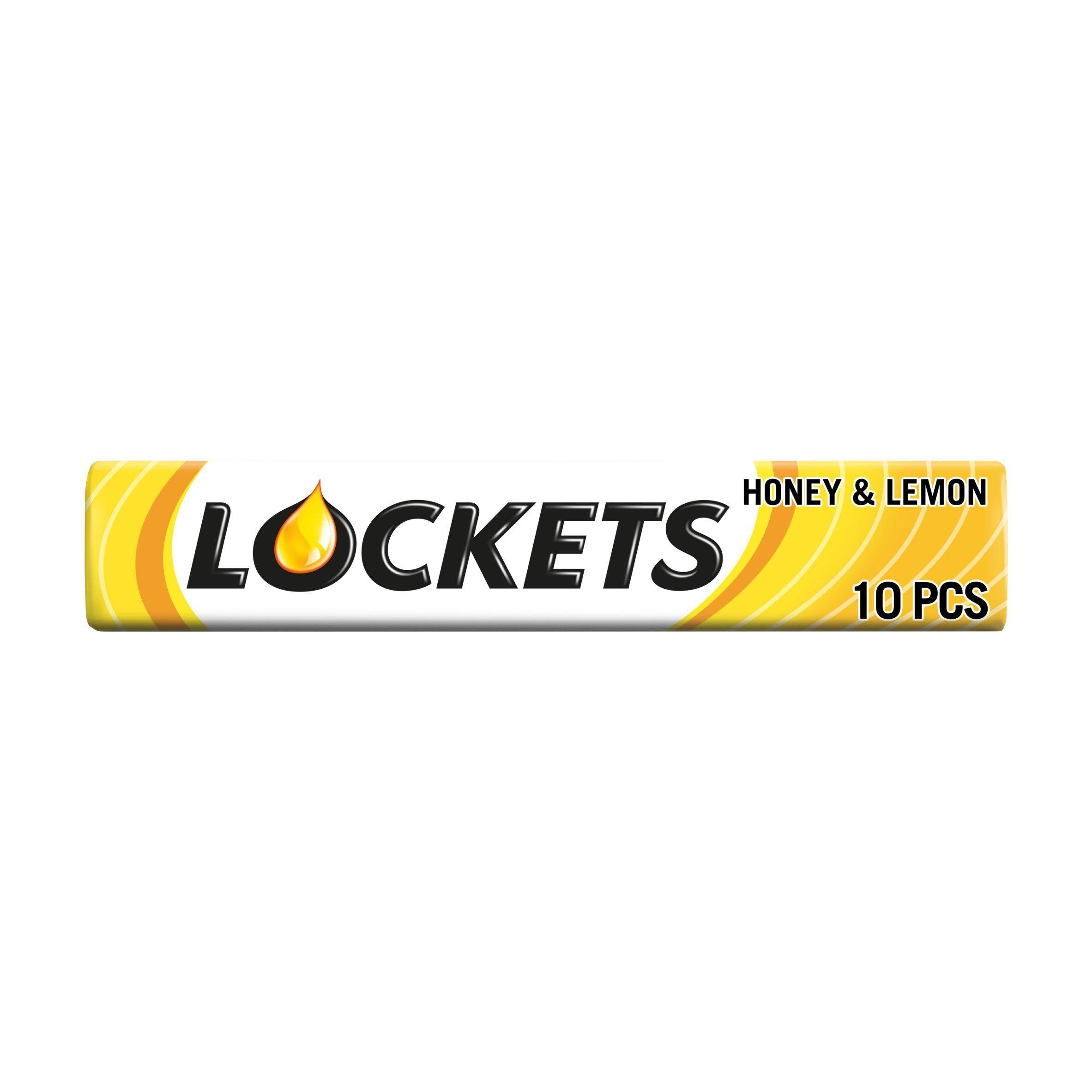 Lockets Honey & Lemon Cough Sweet Menthol Lozenges 41g GOODS Sainsburys   