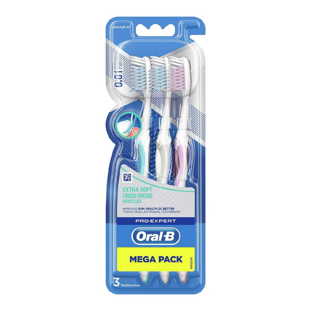 Oral-B All Round Extra Soft Criss Cross Toothbrush 3s