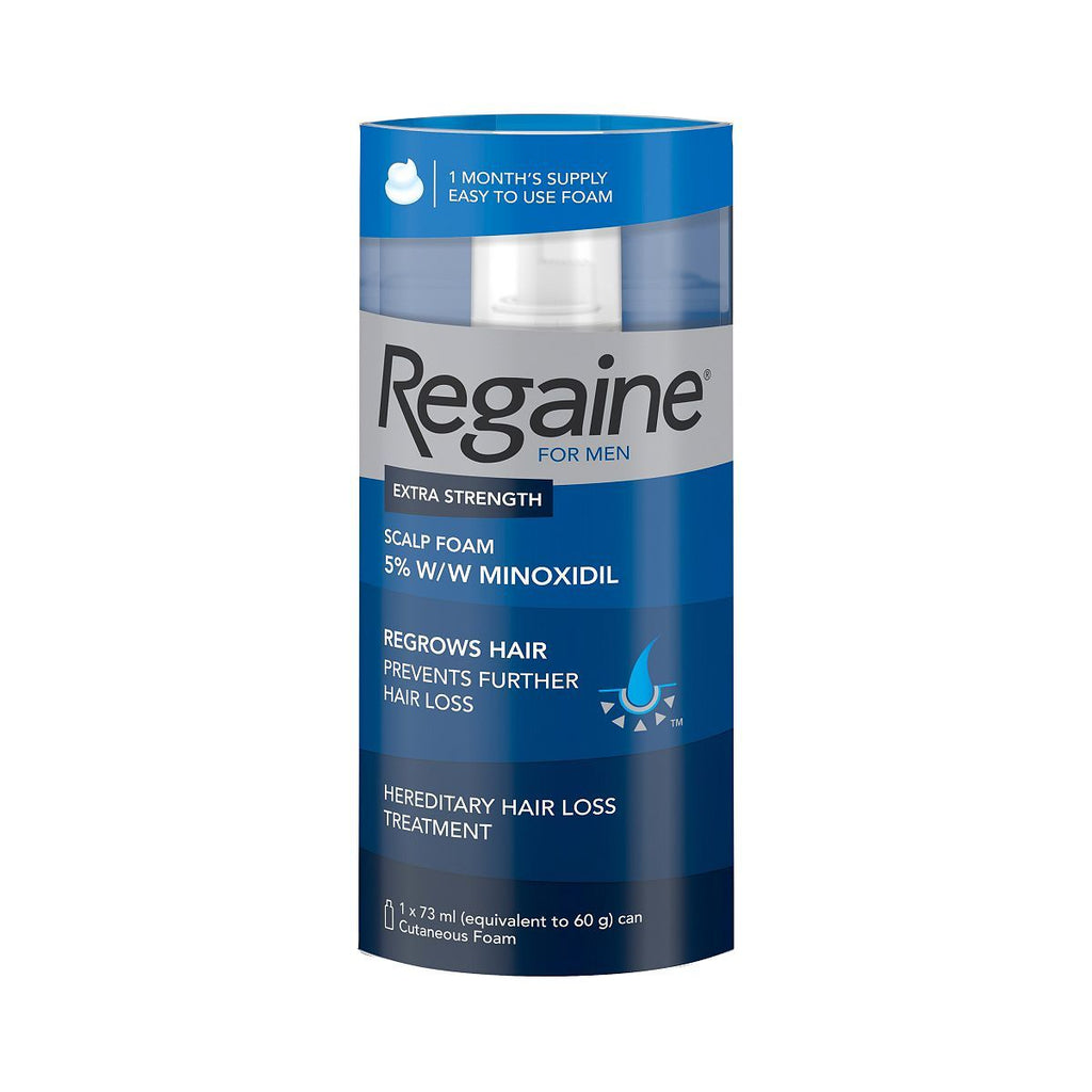 Regaine for Men Extra Strength Scalp Foam 5% w/w Cutaneous Foam  - 1 months supply