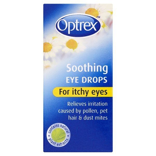 Optrex Soothing Drops Itchy Eyes Pollen Allergy Relief 10ml