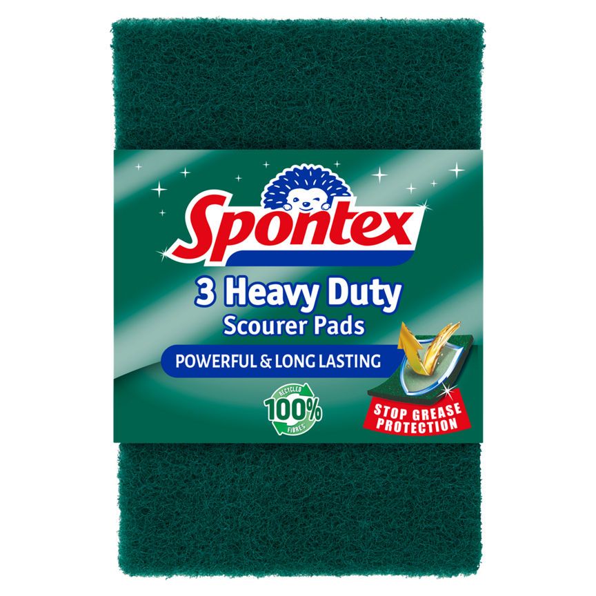 Spontex 3 Heavy Duty Scourer Pads