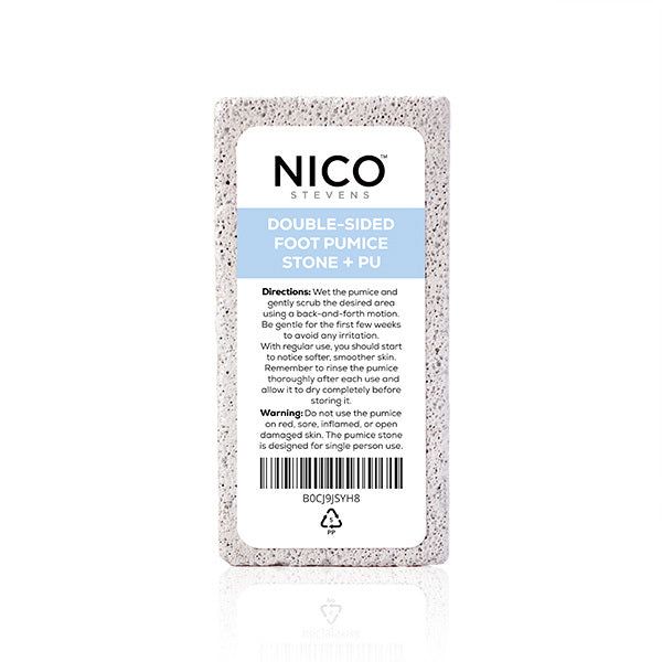 Nico Stevens Essentials Double Sided Pumice Stone + PU, Blue GOODS Superdrug   