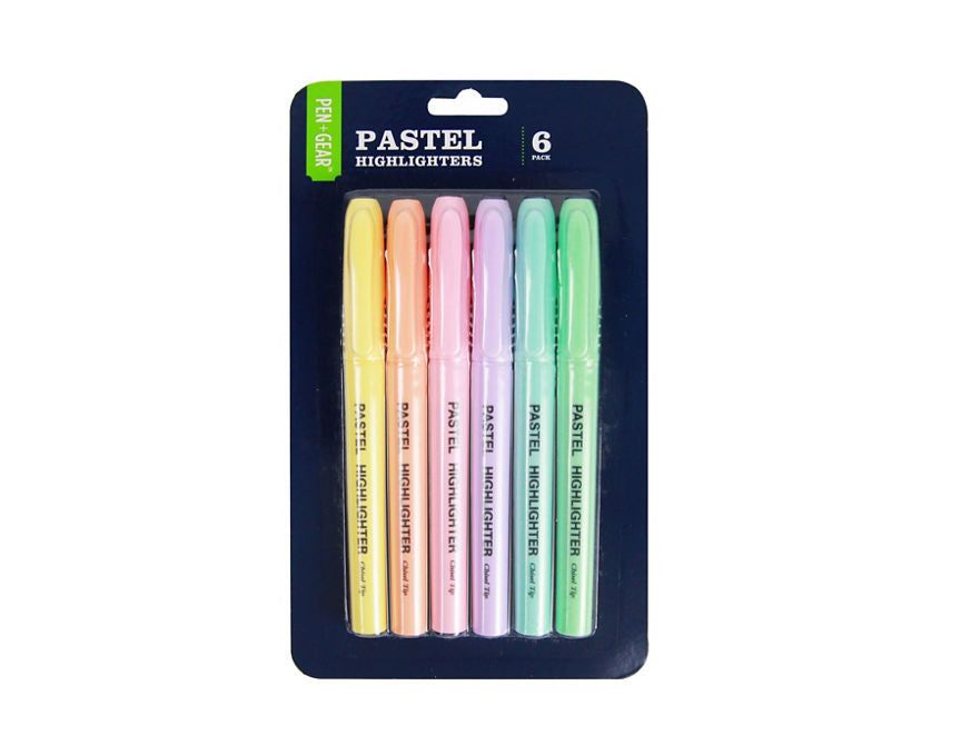 Pen & Gear Pastel Highlighters 6 pack