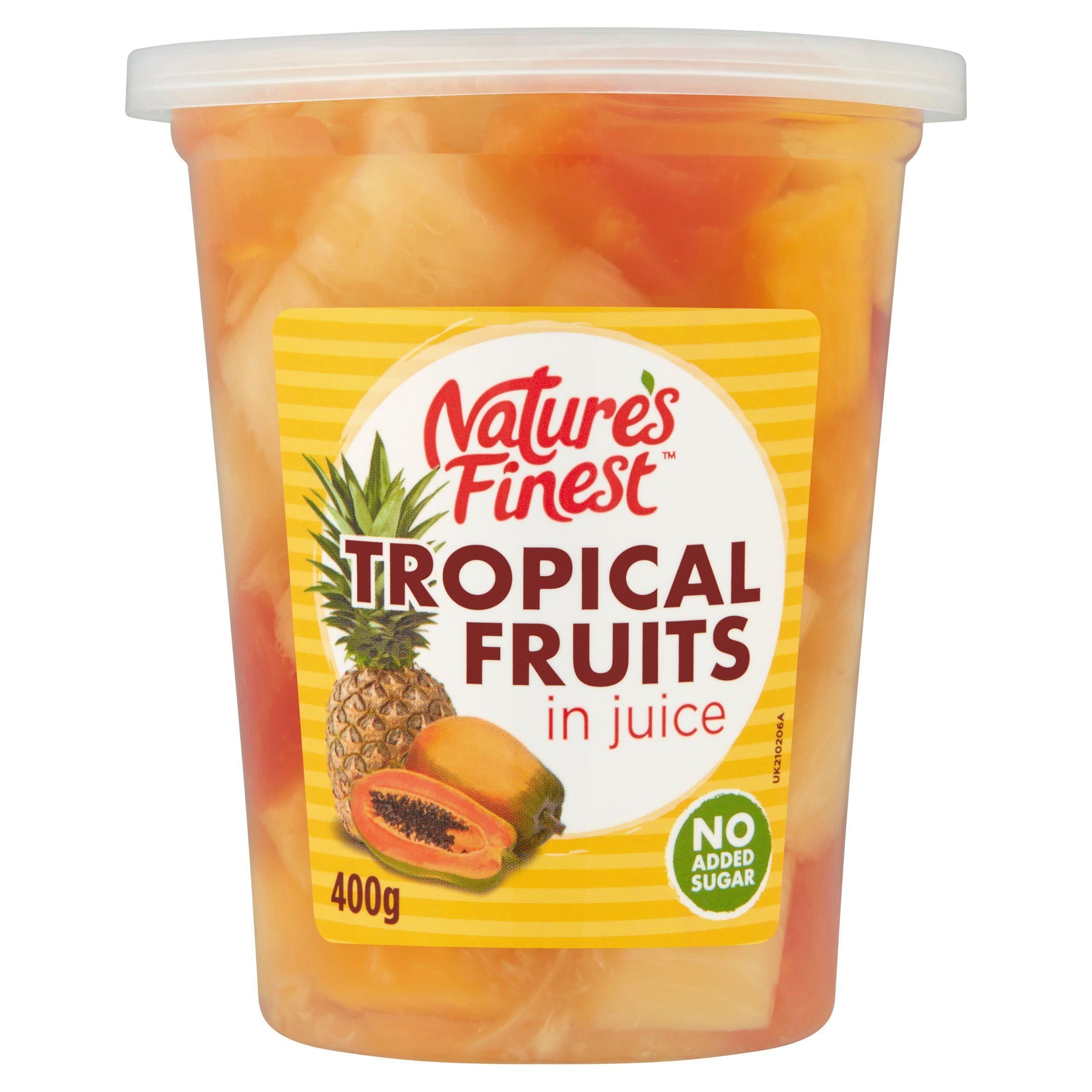 Nature's Finest Tropical Fruits In Juice 400g Fruit Sainsburys   