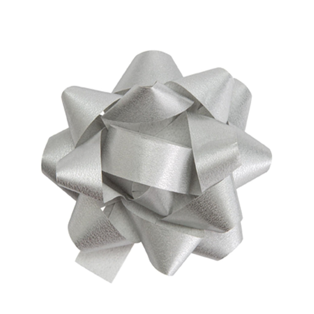 Sainsbury's Silver Large Recyclable Paper Present Gift Wrap Bow