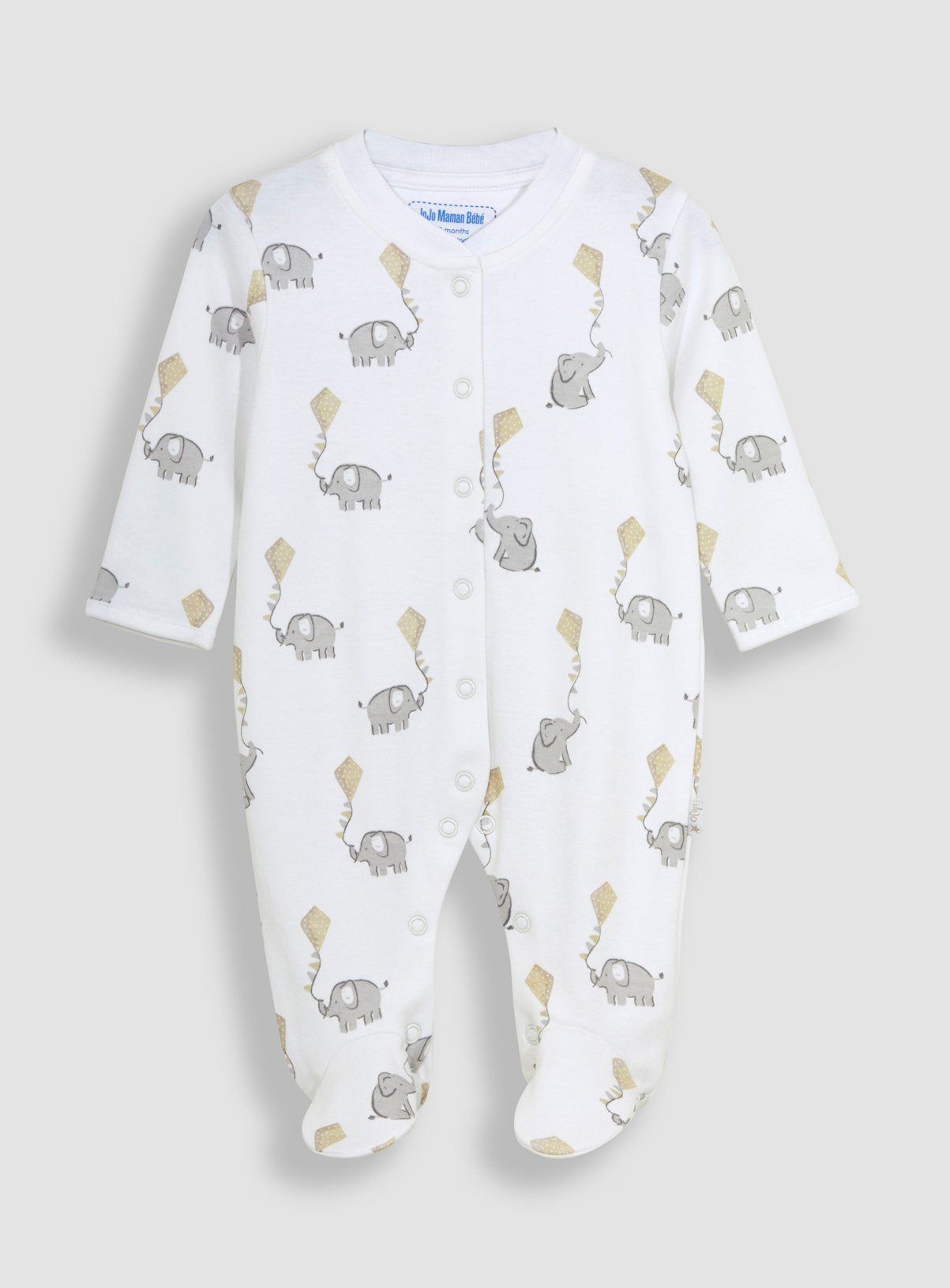 JOJO MAMAN B&Eacute;B&Eacute; 3 Pack Sleepsuit, Hat &amp; Bib Set 3-6 months