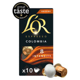 L'OR Colombia Coffee Pods x10 Intensity 8   10 per pack