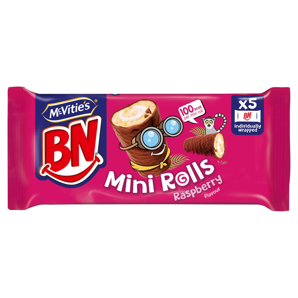 McVitie's BN Raspberry Mini Rolls Cakes x5