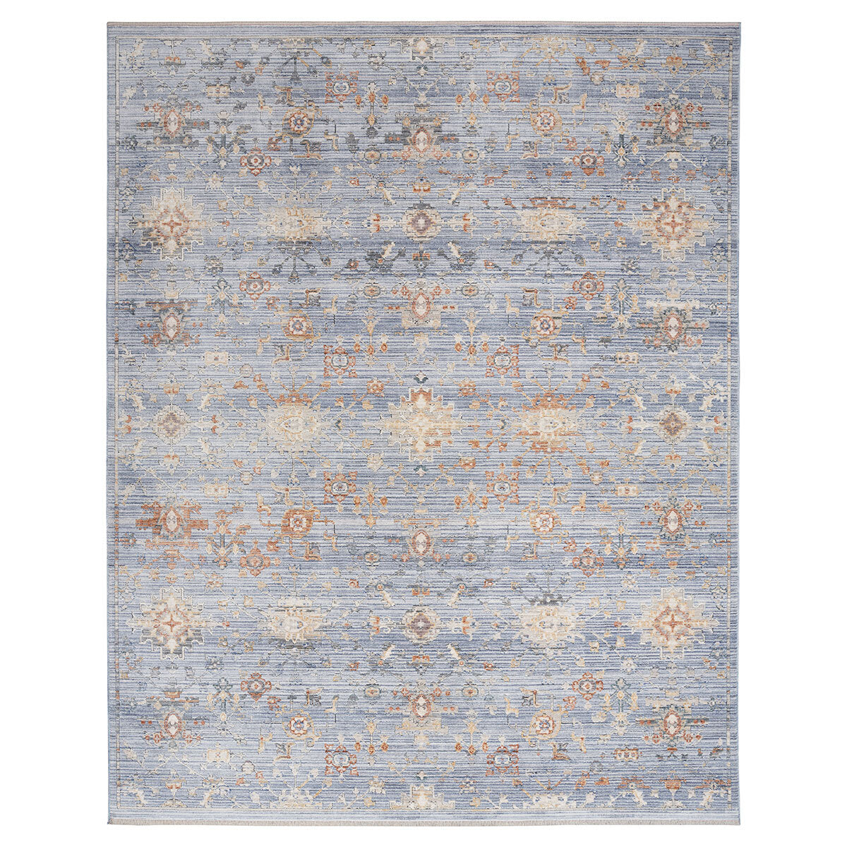 Elegant Heirloom Blue & Ivory Patterned Rug in 2 Sizes - McGrocer
