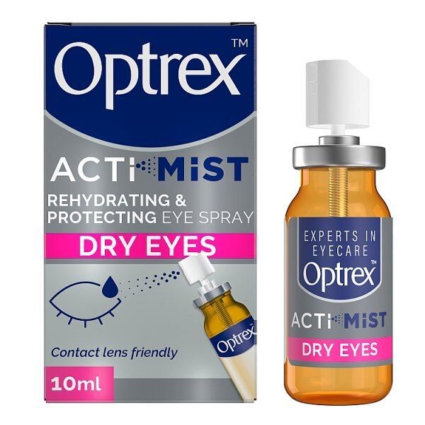 Optrex ActiMist Double Action Spray Dry Irritated Eyes 10ml GOODS Superdrug   