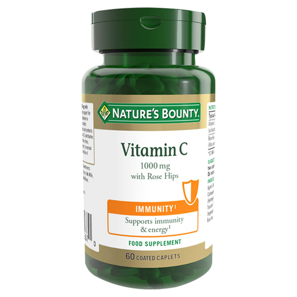 Nature's Bounty Vitamin C with Rose Hips Coated Caplets, 1000mg x100