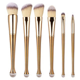 LaRoc 6 Piece - Gold Makeup Brushes GOODS Superdrug   