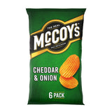 McCoy's Cheddar & Onion Variety Pack Crisps 6x25g 4-9 packs Sainsburys   