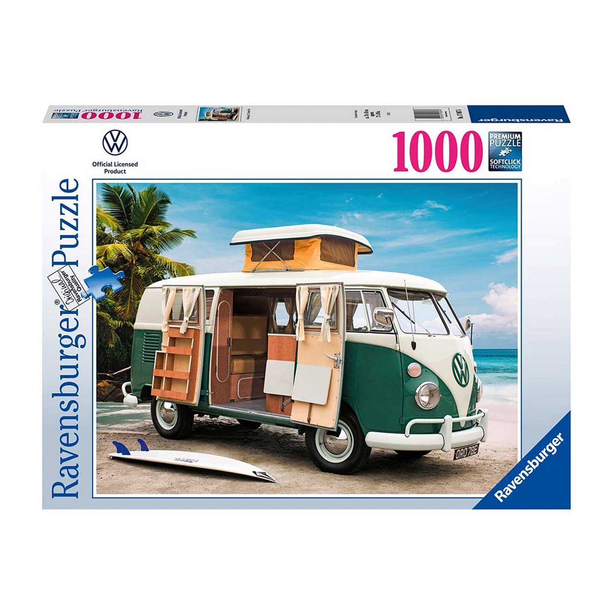 Ravensburger Jigsaw Volkswagen T1 Camper Van 1000 Pieces GOODS Boots   