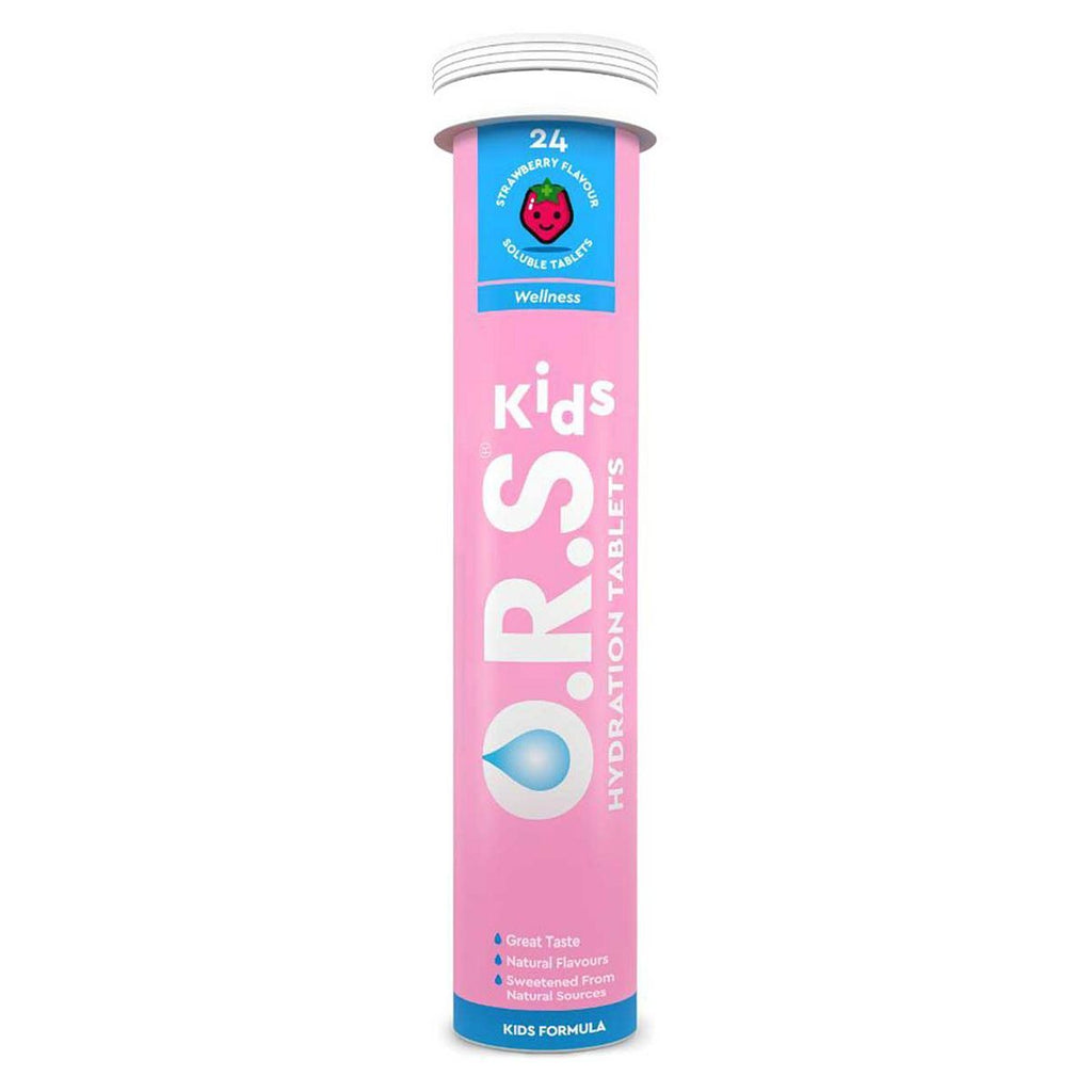 Oral Rehyration Solution Tablets Kids Strawberry Flavour 24s