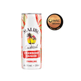 Malibu Cocktail Strawberry Daiquiri Sparkling 250ml GOODS Sainsburys   