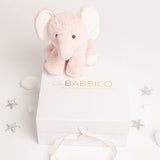 Babbico Gift Boxed Evie The Elephant Pink Soft Plush Toy