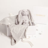 Babbico Grey Bunny, Blanket & Comforter Baby Gift Set