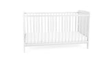 Baby Elegance Travis Baby Cot Bed with Mattress - White