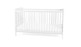 Baby Elegance Travis Baby Cot Bed with Mattress - White