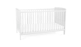 Baby Elegance Travis Baby Cot Bed with Mattress - White