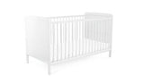 Baby Elegance Travis Baby Cot Bed with Mattress - White