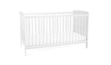 Baby Elegance Travis Baby Cot Bed with Mattress - White