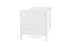 Baby Elegance Travis Baby Cot Bed with Mattress - White