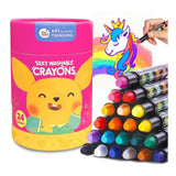 Baby Roo 24 Colours Silky Washable Crayons