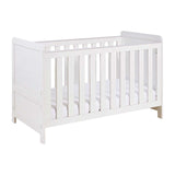 Babymore Caro Cot Bed - White Wash