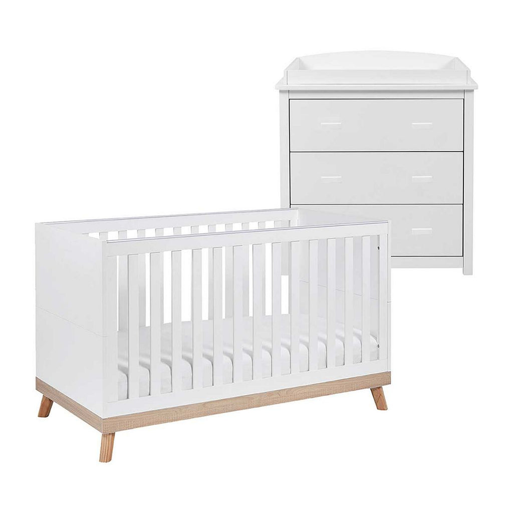 Babymore Mona 2 Piece Room Set - White