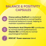 Bach Flower Remedies Balance & Positivity Rescue Capsules   30 per pack