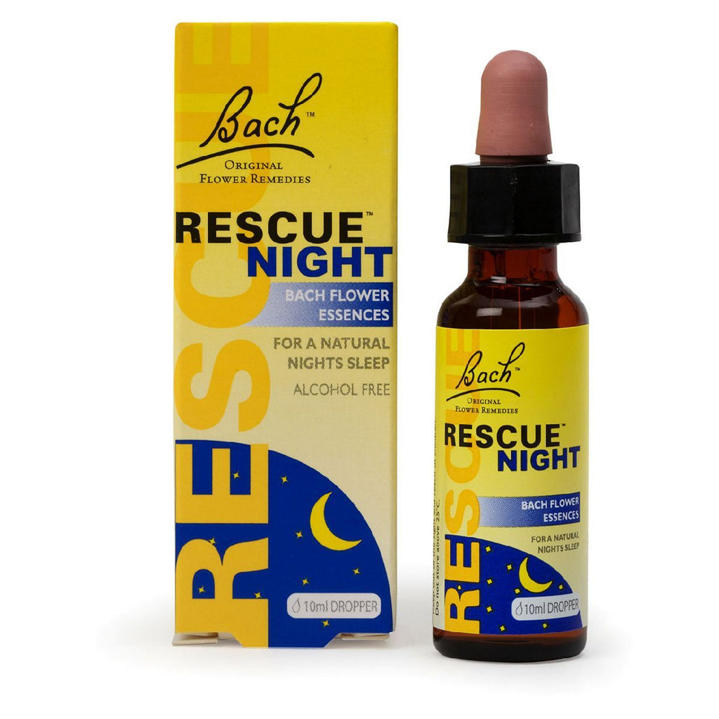 Bach Rescue Remedy Night Dropper 10ml - Flower Essences for Natural Night's Sleep