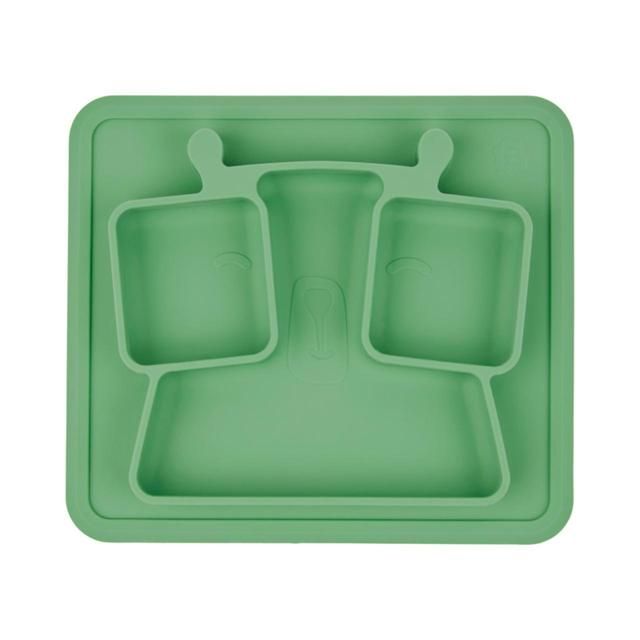 Badabulle Anti-Slip Weaning Silicone Compartment Plate