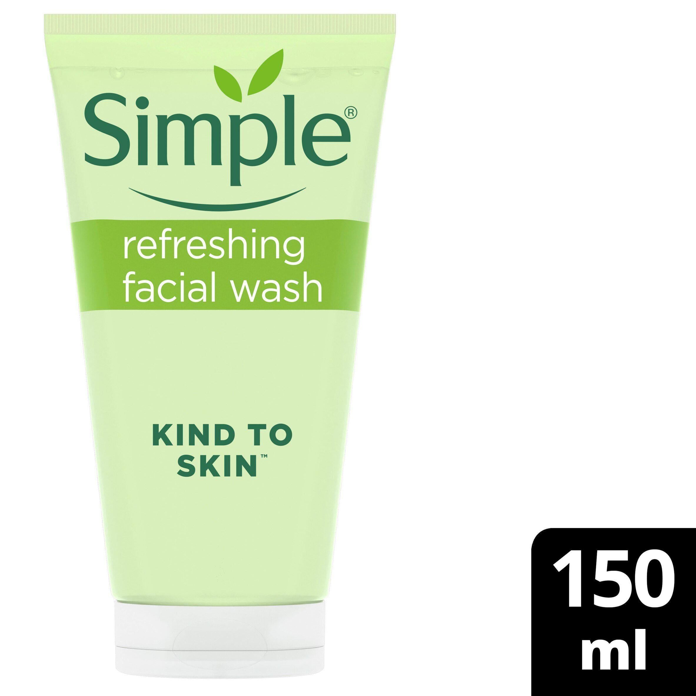 Simple Kind To Skin Refreshing Facial Wash Gel 150ml face & body skincare Sainsburys   