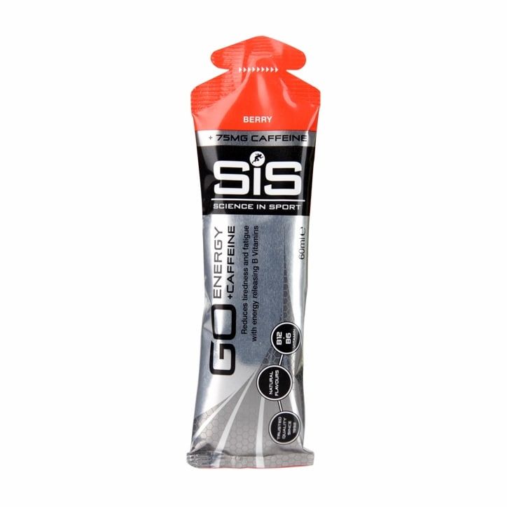 SiS GO Energy + Caffeine Gel Berry 60ml Energy Gels Holland&Barrett   