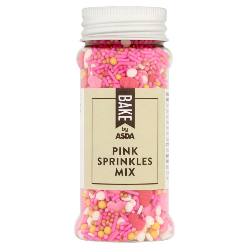 BAKE by ASDA Pink Sprinkles Mix 70g