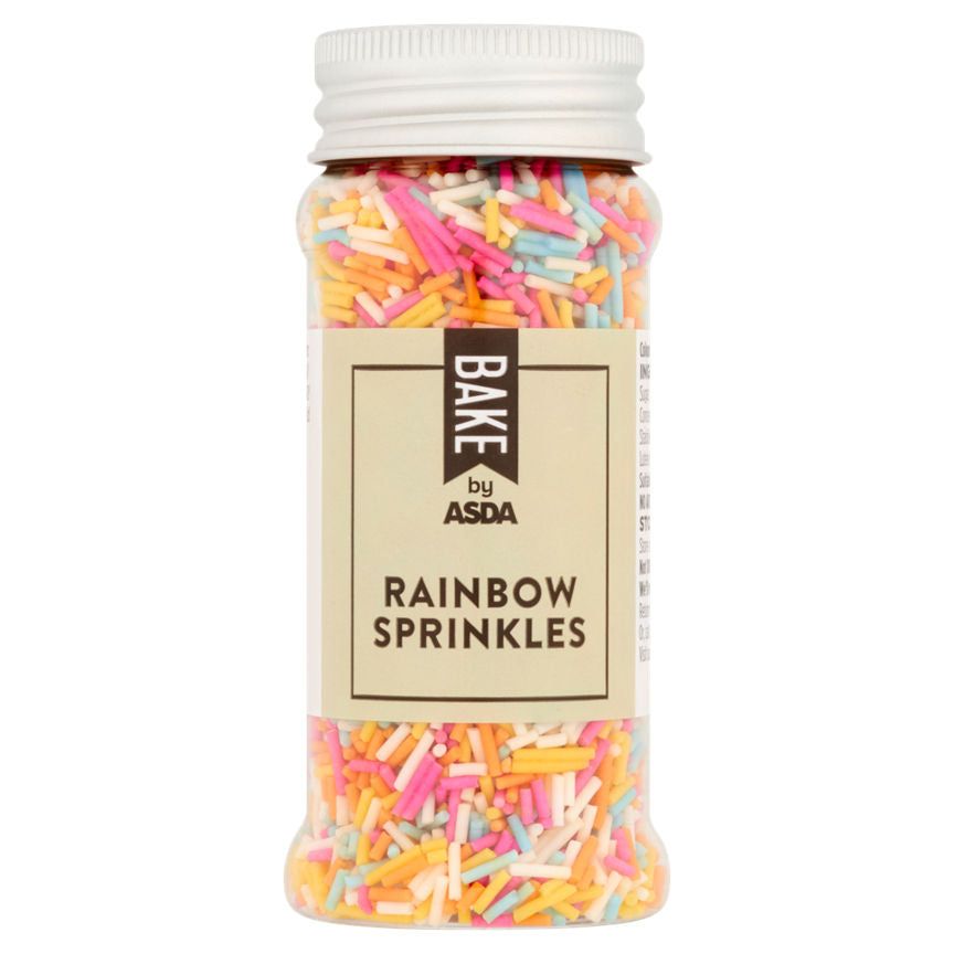 BAKE by ASDA Rainbow Sprinkles 65g