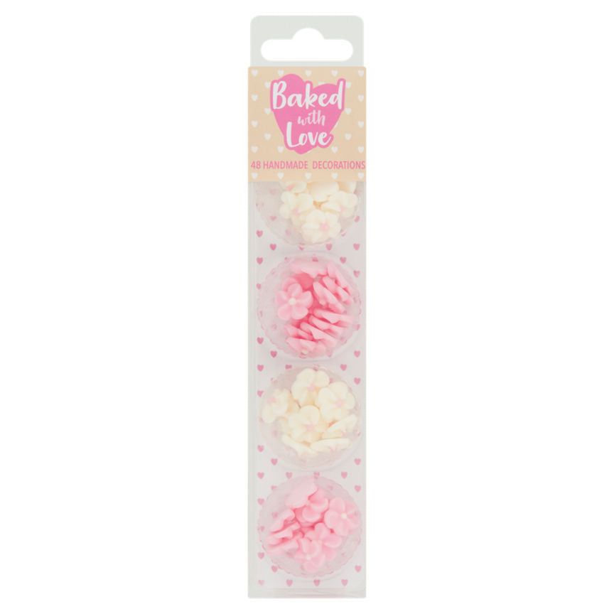 Baked With Love 48 Cake Decorations Mini Blossoms