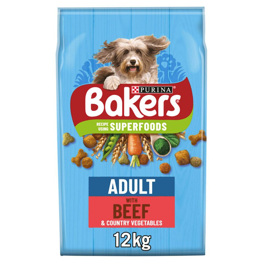 Bakers Adult Dry Dog Food Beef And Veg - McGrocer