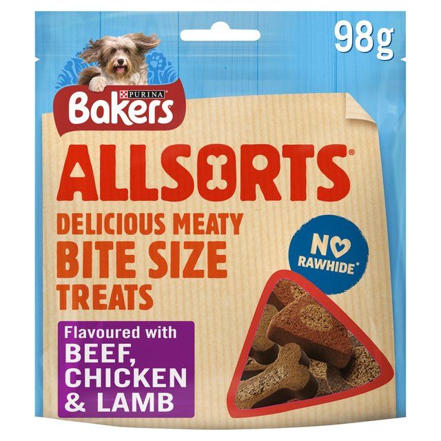 Bakers Allsorts Chicken Beef & Lamb Dog Treats   98g - McGrocer