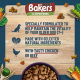 Bakers Senior Chicken with Vegetables Dry Dog Food    2.85kg