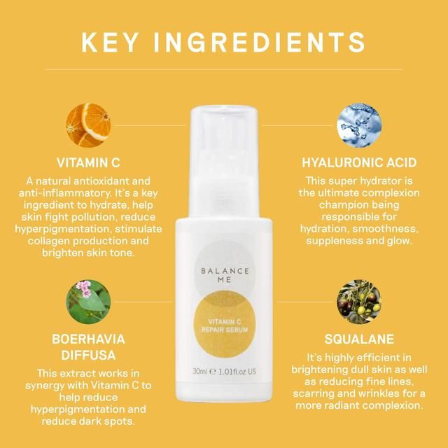 Balance Me Vitamin C Repair Serum   30ml - McGrocer