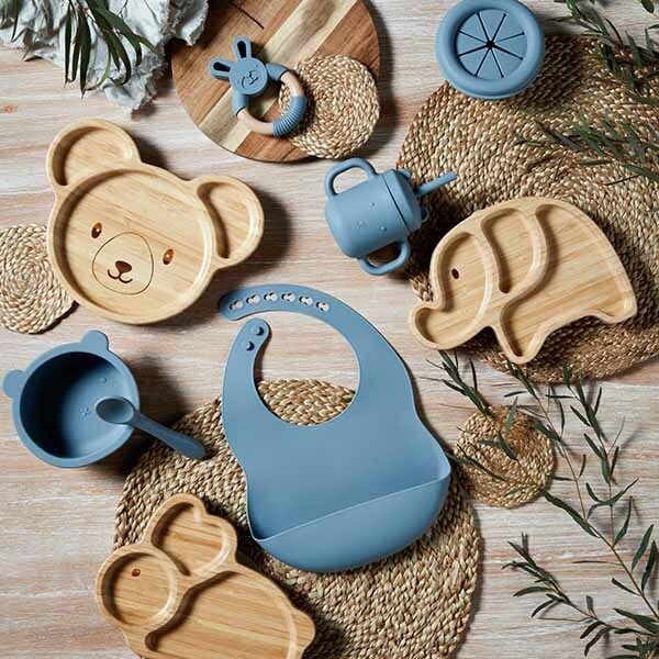 Bambino Bamboo & Silicone Bunny Base Plate - McGrocer