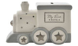 Bambino Train Shaped Ceramic Money Box