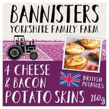 Bannisters Farm 4 Cheese & Bacon Baked Potato Skins   260g - McGrocer