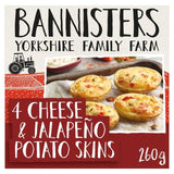 Bannisters Farm 4 Cheese & Jalapeno Baked Potato Skins   260g - McGrocer